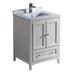 Kaydis Ivy Bronx 24" Free-Standing Single Sink Bathroom Vanity Set Wood in White | 37.12 H x 24 W x 20.38 D in | Wayfair