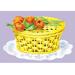 Buyenlarge Sugar Basket w/ Tulips Graphic Art in Yellow | 28 H x 42 W x 1.5 D in | Wayfair 0-587-07614-3C2842