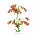 Buyenlarge Lilium Grayi by H.G. Moon Painting Print in Green/Orange | 66 H x 44 W x 1.5 D in | Wayfair 0-587-03623-0C4466