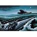 Buyenlarge Score One for the Subs by T.H. Benton Painting Print in Blue/Green | 28 H x 42 W x 1.5 D in | Wayfair 0-587-03699-0C2842