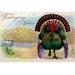 Buyenlarge 'Thanksgiving Wishes' Graphic Art in Brown/Green/Indigo | 28 H x 42 W x 1.5 D in | Wayfair 0-587-22941-1C2842