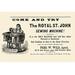 Buyenlarge 'The Royal St. John Sewing Machine' Graphic Art in Black/White | 28 H x 42 W x 1.5 D in | Wayfair 0-587-22738-9C2842