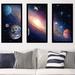 Picture Perfect International "Solar System 1" 3 Piece Framed Wall Art Set Plastic/Acrylic in Black | 25.5 H x 40.5 W x 1 D in | Wayfair