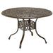 Fleur De Lis Living Maryann Metal Dining Table Metal in Brown | 29 H x 48 W x 48 D in | Outdoor Dining | Wayfair FDLL5219 42008529