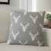 Foundry Select Graphic Cotton Throw Pillow Down/Feather/Cotton in Gray | 18 H x 18 W x 5 D in | Wayfair FNDS2002 44416092