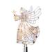 The Holiday Aisle® Electric Angel Tree Topper Metal in White/Yellow | 11.1 H x 8.1 W x 3.75 D in | Wayfair EA886C1021624727975523341E08809F