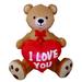 BZB Goods Inflatable Love Bear Yard Decoration Polyester in Brown/Red | 48.4 H x 45.3 W x 32.3 D in | Wayfair 400342