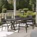 Gracie Oaks Dolph 7 Piece Outdoor Dining Set w/ Cushions Metal/Wicker/Rattan | 29.5 H x 70 W x 35 D in | Wayfair GRCS3400 45198874