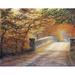 The Finishing Touch 'Autumn Bridge' by Charles White Painting Print Paper in Green | 12.5 H x 16 W x 1.5 D in | Wayfair 1310283