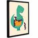 Harriet Bee Trex & The Basket Graphic Art on Canvas Canvas | 10 H x 8 W x 2 D in | Wayfair HBEE4621 41561820
