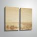 Highland Dunes 'Moonrise on the Sea' Multi-Piece Print on Wrapped Canvas Canvas, Glass in White | 24 H x 36 W x 2 D in | Wayfair HLDS2633 40103597