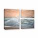 Highland Dunes 'Heavy Seas at Sunset II' 3 Piece Painting Print on Gallery Wrapped Canvas Set Canvas | 24 H x 36 W x 2 D in | Wayfair