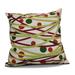 The Holiday Aisle® Doodle Outdoor Throw Pillow Polyester/Polyfill blend in Green | 20 H x 20 W x 7 D in | Wayfair HLDY1507 30625283