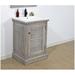 Highland Dunes Giannino 24" Single Bathroom Vanity Set Ceramic in Brown/Gray | 34 H x 24 W x 18 D in | Wayfair HLDS8284 43851705