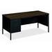 HON Metro Classic Desk Metal in Gray/Black/Brown | 29.5 H x 66 W x 30 D in | Wayfair HONP3266LZP