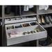 Hardware Resources 5 Compartment Felt Jewelry Organizer Tray Wood in Gray | 4 H x 23.875 W x 14 D in | Wayfair JD1-24-GR