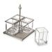 Godinger Silver Art Co Somerset Flatware Caddy Metal in Gray | 11.5 H x 8.31 W x 8.31 D in | Wayfair 400885