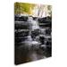 Trademark Fine Art "Waterfall at Lake View" Photographic Print on Wrapped Canvas Canvas | 24 H x 18 W x 2 D in | Wayfair KS01051-C1824GG