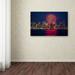 Trademark Fine Art "Vancouver Fireworks" by Pierre Leclerc Photographic Print on Wrapped Canvas Canvas | 16 H x 24 W x 2 D in | Wayfair