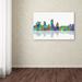 Trademark Fine Art 'Fort Worth Texas Skyline' Graphic Art on Wrapped Canvas Canvas | 16 H x 24 W x 2 D in | Wayfair MW0087-C1624GG