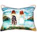 Betsy Drake Interiors Twins on Rocks Outdoor Rectangular Pillow Cover & Insert Polyester/Polyfill blend | 16 H x 20 W x 6 D in | Wayfair SN086