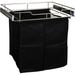 Hardware Resources Pullout Laundry Hamper Metal in Black | 22.5 H x 23 W x 18 D in | Wayfair POHS-18SN
