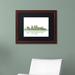 Trademark Fine Art 'Birmingham Alabama Skyline' Framed Graphic Art on Canvas Canvas, Wood | 16 H x 20 W x 0.5 D in | Wayfair MW0043-W1620BMF