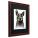 Trademark Fine Art Cattle Dog by Marlene Watson Framed Painting Print Canvas, Wood in Green | 20 H x 16 W x 0.5 D in | Wayfair MW0013-W1620BMF