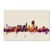 Trademark Fine Art 'San Francisco City Skyline' Graphic Art on Wrapped Canvas Metal | 22 H x 32 W x 2 D in | Wayfair MT0805-C2232GG