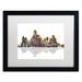 Trademark Fine Art Dallas Texas Skyline by Marlene Watson Framed Graphic Art Canvas, Wood | 16 H x 20 W x 0.5 D in | Wayfair MW0031-B1620MF