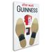 Trademark Fine Art 'After Work Guinness' Vintage Advertisement on Wrapped Canvas Canvas, Glass in White | 47 H x 30 W x 2 D in | Wayfair