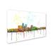 Trademark Fine Art 'Des Moines Iowa Skyline Mclr-1' Graphic Art Print on Wrapped Canvas Canvas | 16 H x 24 W in | Wayfair MW0209-C1624GG
