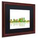 Trademark Fine Art 'Tampa Florida Skyline' Framed Graphic Art on Canvas Canvas, Wood | 16 H x 20 W x 0.5 D in | Wayfair MW0107-W1620BMF