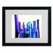 Trademark Fine Art 'Blue Bottle Tops' Framed Graphic Art Print on Canvas Canvas | 11 H x 14 W x 0.5 D in | Wayfair RS883-B1114MF