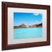 Trademark Fine Art 'The Blue Between Us' Framed Photographic Print on Canvas Canvas, Wood | 11 H x 14 W x 0.5 D in | Wayfair PSL0846-W1114MF