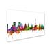 Trademark Fine Art Moscow Russia Skyline by Michael Tompsett Graphic Art on Wrapped Canvas Canvas | 12 H x 19 W x 2 D in | Wayfair MT0778-C1219GG