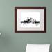 Trademark Fine Art 'Pittsburgh PA Skyline B&W' Framed Graphic Art Print on Canvas in Black/White | 11 H x 14 W x 0.5 D in | Wayfair MT1011-W1114MF