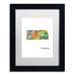 Trademark Fine Art 'Kansas State Map-1' Matted Framed Graphic Art Canvas, Wood | 14 H x 11 W x 0.5 D in | Wayfair MW0287-B1114MF