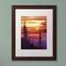 Trademark Fine Art 'Golden Moment' by David Lloyd Glover Matted Framed Print on Canvas Canvas, Wood | 20 H x 16 W x 0.5 D in | Wayfair