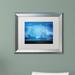Trademark Fine Art 'Blue Jewel' Framed Photographic Print on Canvas Canvas, Wood | 16 H x 20 W x 0.5 D in | Wayfair PSL0630-W1620MF