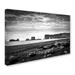 Trademark Fine Art Black Dyrholaey by Philippe Sainte-Laudy Photographic Print on Wrapped Canvas Metal in Black/White | 22 H x 32 W x 2 D in | Wayfair