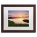 Trademark Fine Art Out to Sea by Michael Blanchette - Framed Photographic Print on Canvas Canvas | 18.75 H x 22.75 W x 0.75 D in | Wayfair