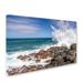 Trademark Fine Art "Queen's Bath Wave" by Pierre Leclerc Photographic Print on Wrapped Canvas in White | 30 H x 47 W x 2 D in | Wayfair