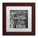 Trademark Fine Art 'Lake House I' Framed Vintage Advertisement Canvas in Black/White | 11 H x 11 W x 0.5 D in | Wayfair ALI4678-W1111MF