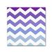 Trademark Fine Art 'Purple-Blue Chevron' by Color Bakery Graphic Art on Wrapped Canvas Canvas | 14 H x 14 W x 2 D in | Wayfair ALI4459-C1414GG