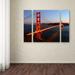 Trademark Fine Art 'Golden Gate SF' by Pierre Leclerc 3 Piece Photographic Print on Wrapped Canvas Set Metal | 24 H x 32 W x 2 D in | Wayfair