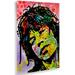 Trademark Fine Art 'Mick Jagger' Graphic Art Print Metal in Green | 22 H x 16 W x 1 D in | Wayfair ALI5771-1622M