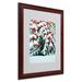 Trademark Fine Art 'Winter Berries & Pine' by Kurt Shaffer Framed Photographic Print Canvas, Wood | 20 H x 16 W x 0.5 D in | Wayfair KS546-W1620MF