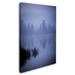 Trademark Fine Art 'Foggy Reflection' Photographic Print on Wrapped Canvas in White | 47 H x 30 W x 2 D in | Wayfair ALI8034-C3047GG