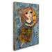 Trademark Fine Art 'Big Eyed Girl Moon Love' Print on Wrapped Canvas Canvas | 24 H x 16 W x 2 D in | Wayfair ALI8176-C1624GG